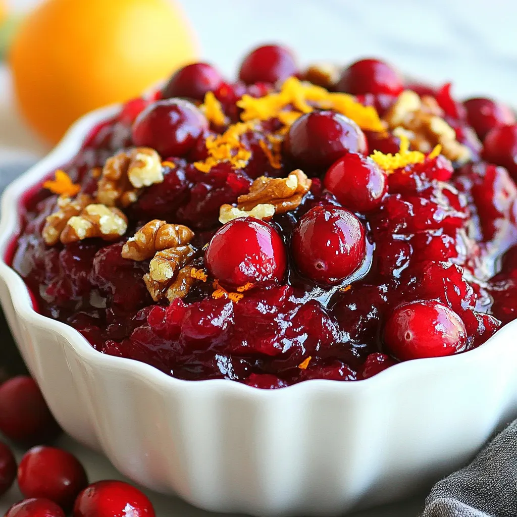 Homemade Cranberry Sauce with Orange Zest Delight