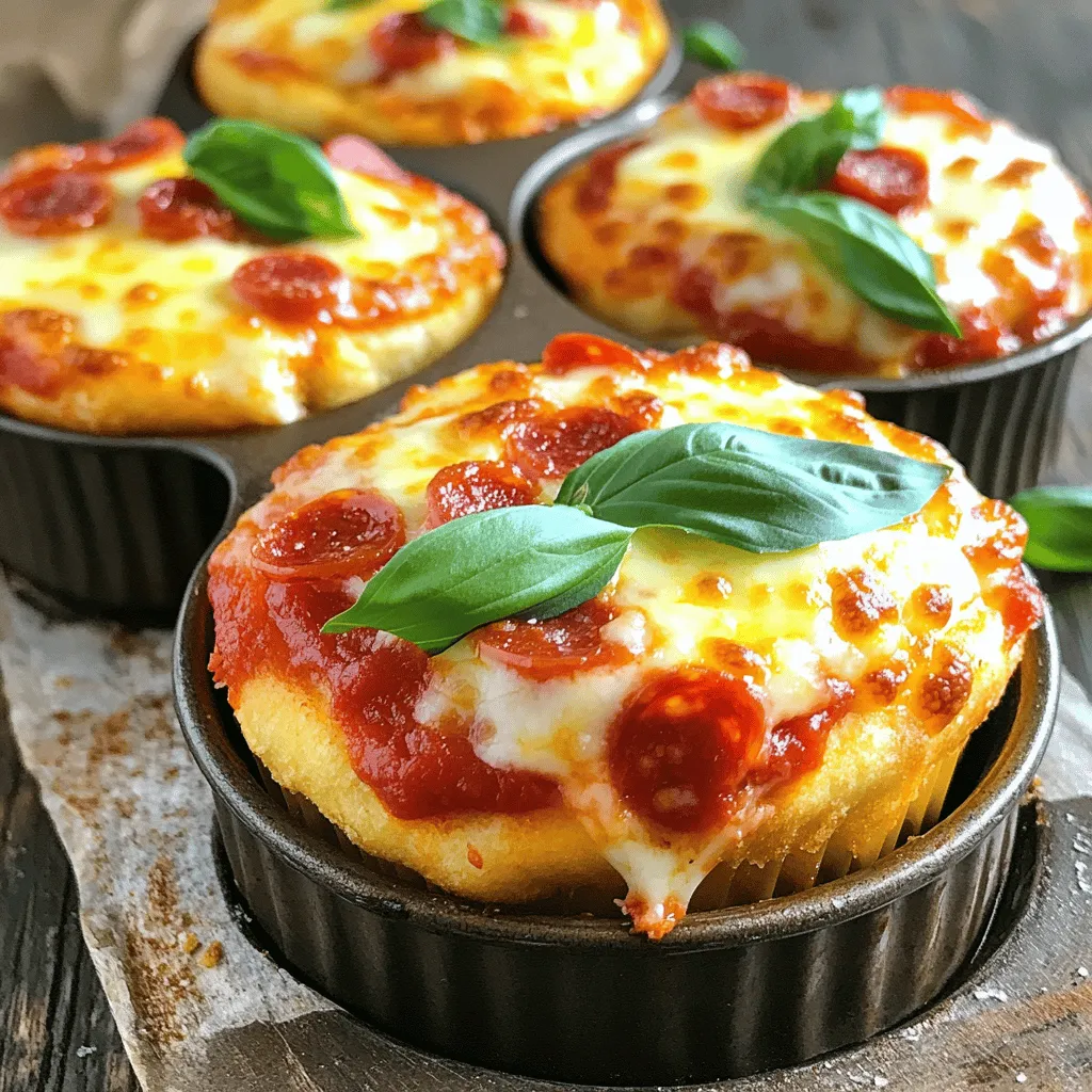 Deep Dish Pizza Cupcakes Delightful Savory Snack