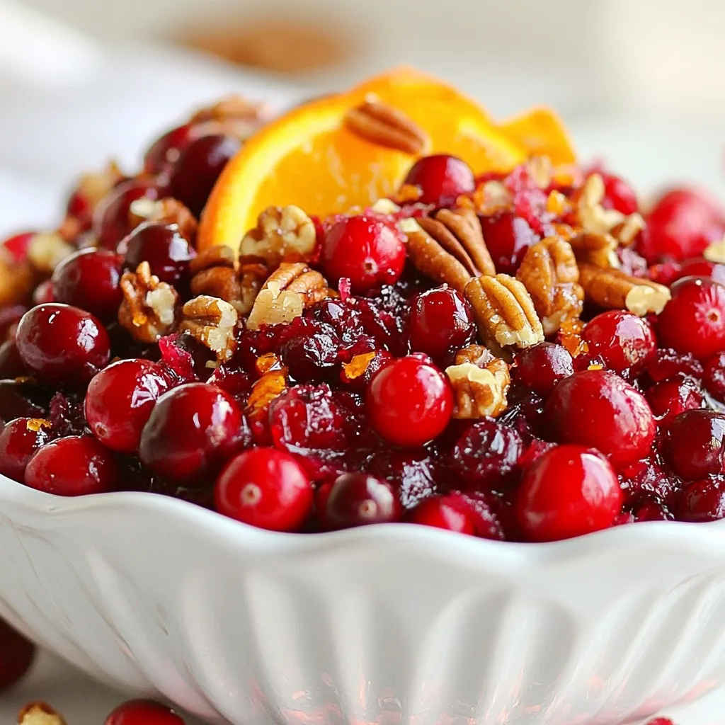 Cranberry Orange Relish Flavorful Holiday Delight
