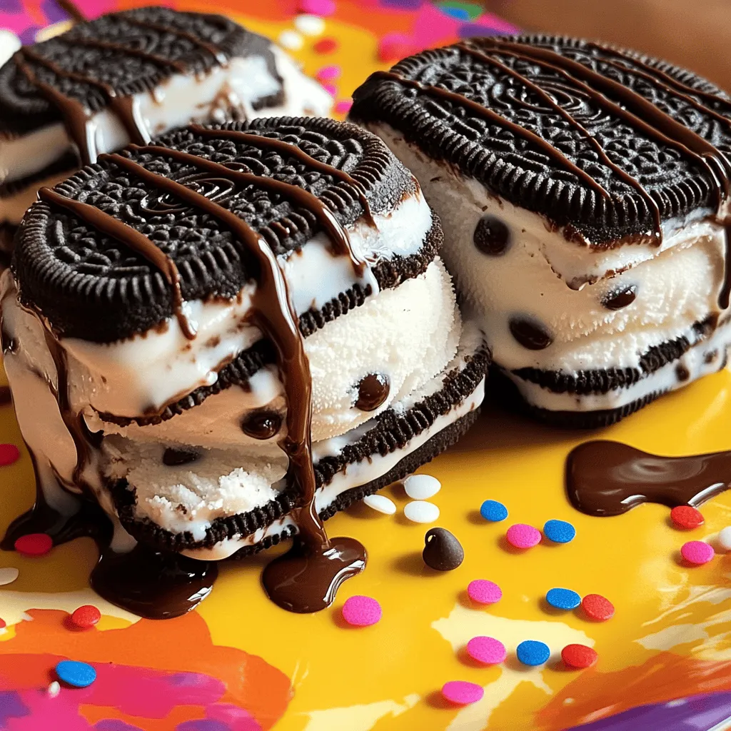 Oreo Ice Cream Sandwiches Delightful and Easy Treat