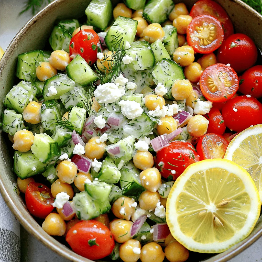 Tzatziki Chickpea Salad Fresh and Flavorful Delight