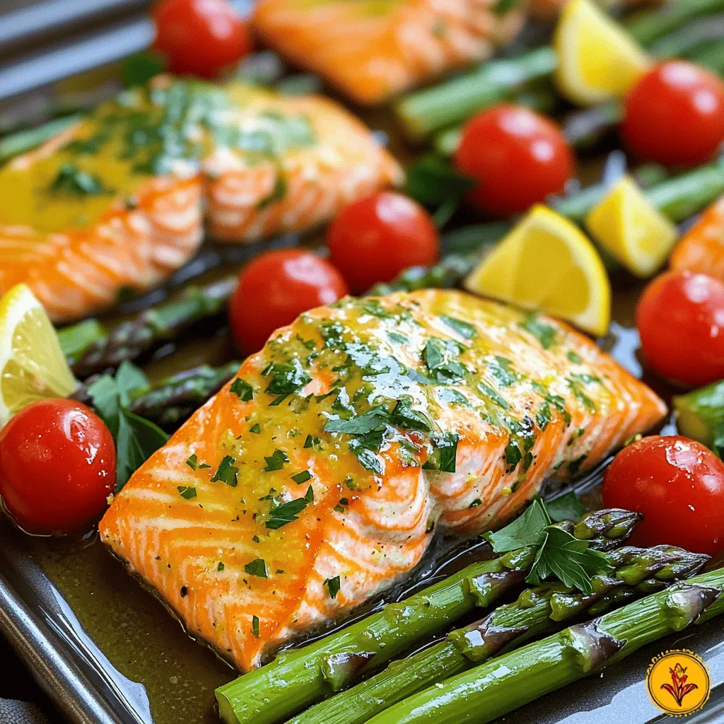 Lemon Herb Salmon Sheet Pan Dinner Delight