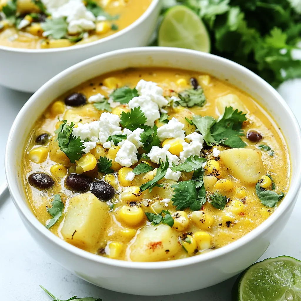 Cozy Slow Cooker Mexican Street Corn Soup Delight