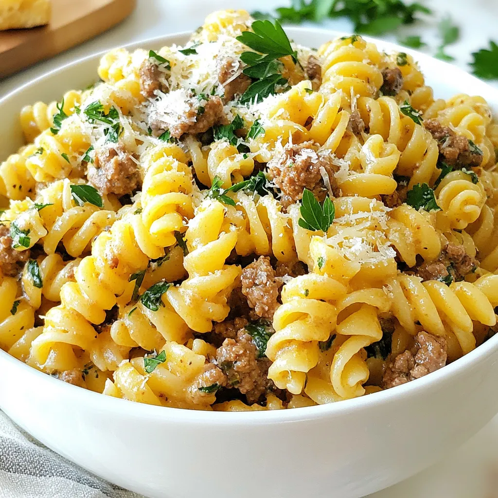 High Protein Creamy Beef Pasta Easy and Tasty Meal