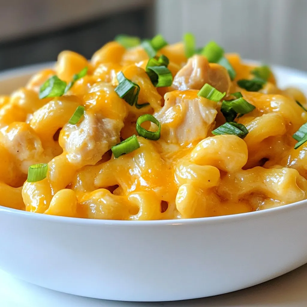 High-Protein Honey Garlic Butter Chicken Mac &#038; Cheese Dish