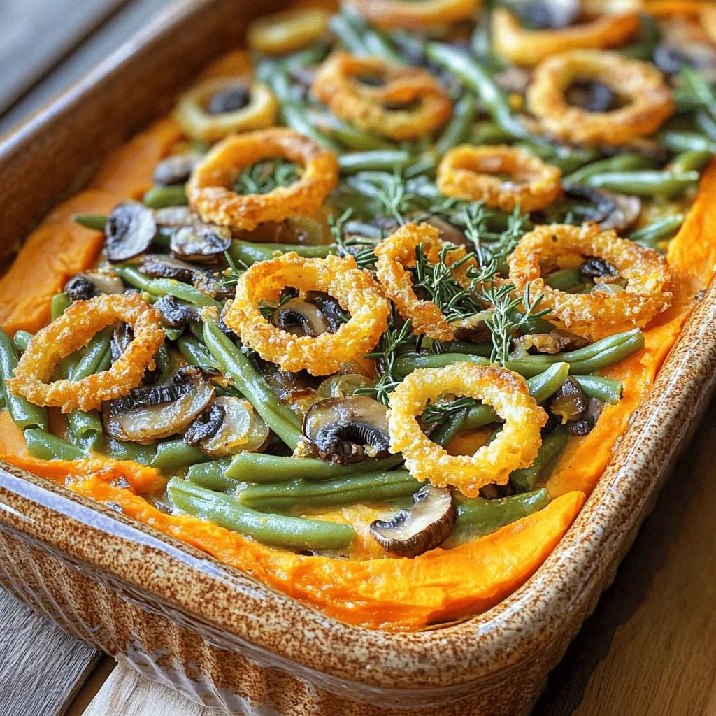 Savory Sweet Potato Green Bean Casserole Delight