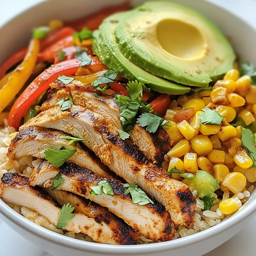 Chicken Fajita Rice Bowls Savory and Satisfying Meal