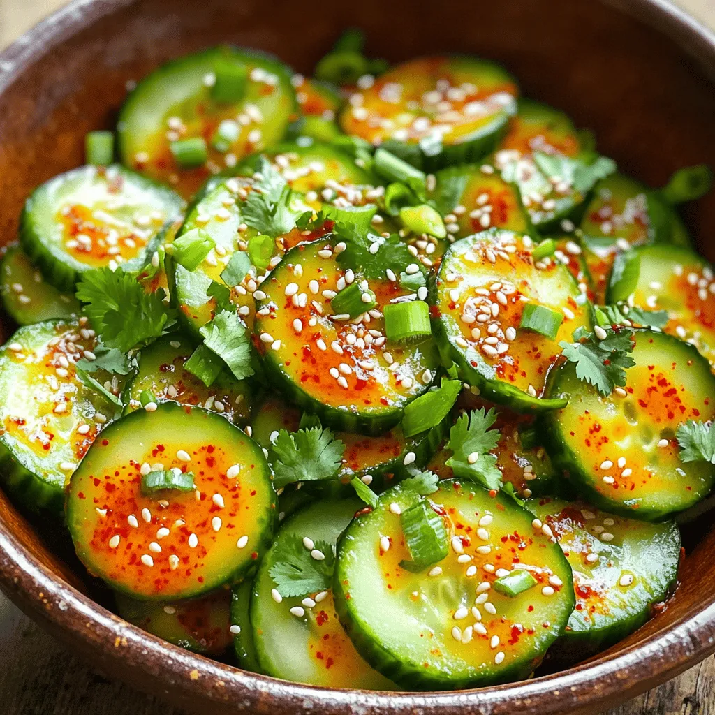 Spicy Korean Cucumber Salad Fresh and Flavorful Treat