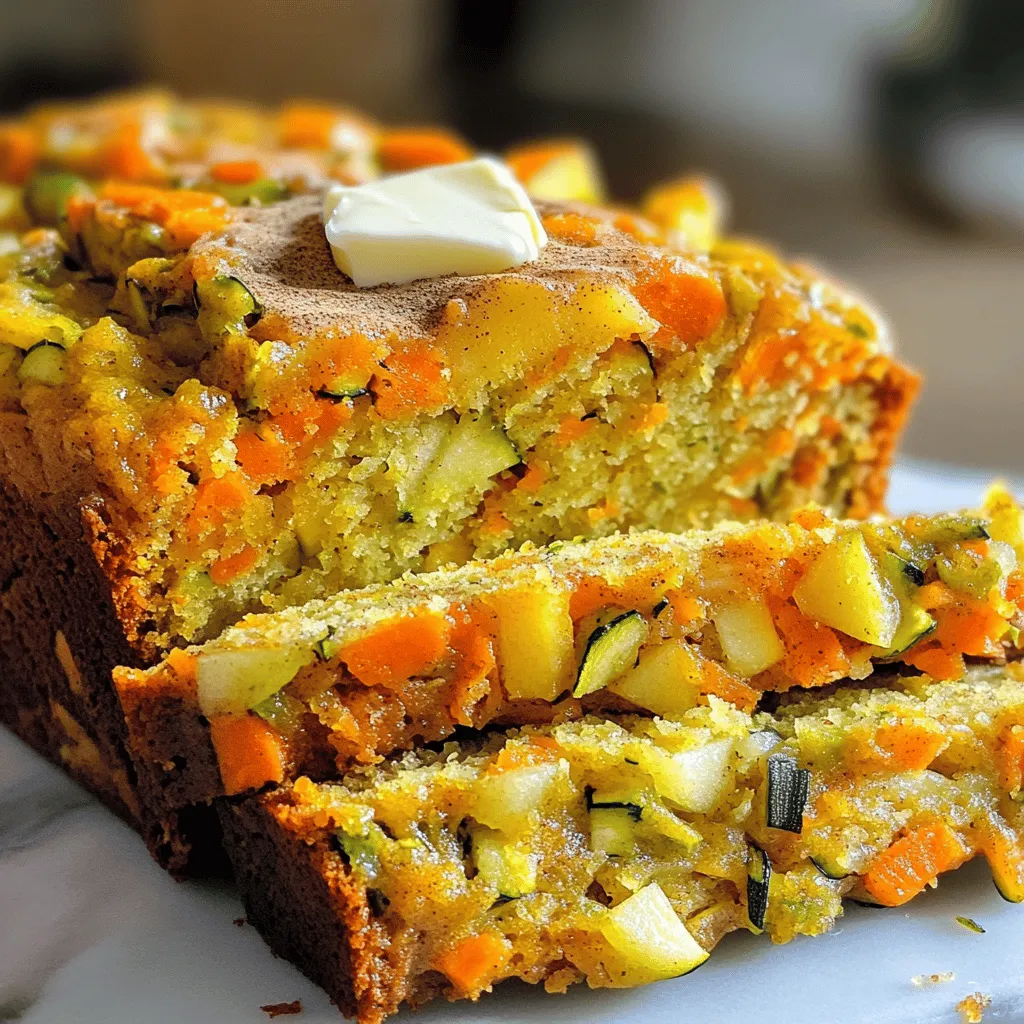 Carrot Apple Zucchini Bread Flavorful and Moist Recipe