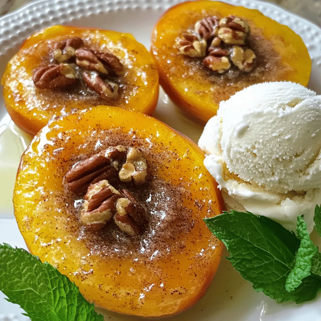 Cinnamon Sugar Baked Peaches Simple and Tasty Delight