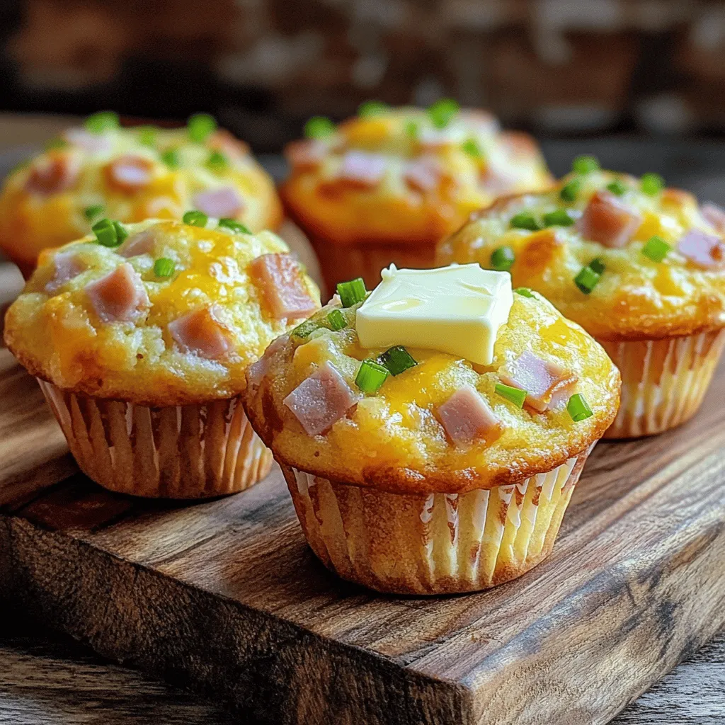 Savory Ham and Cheese Muffins Tasty and Simple Treat