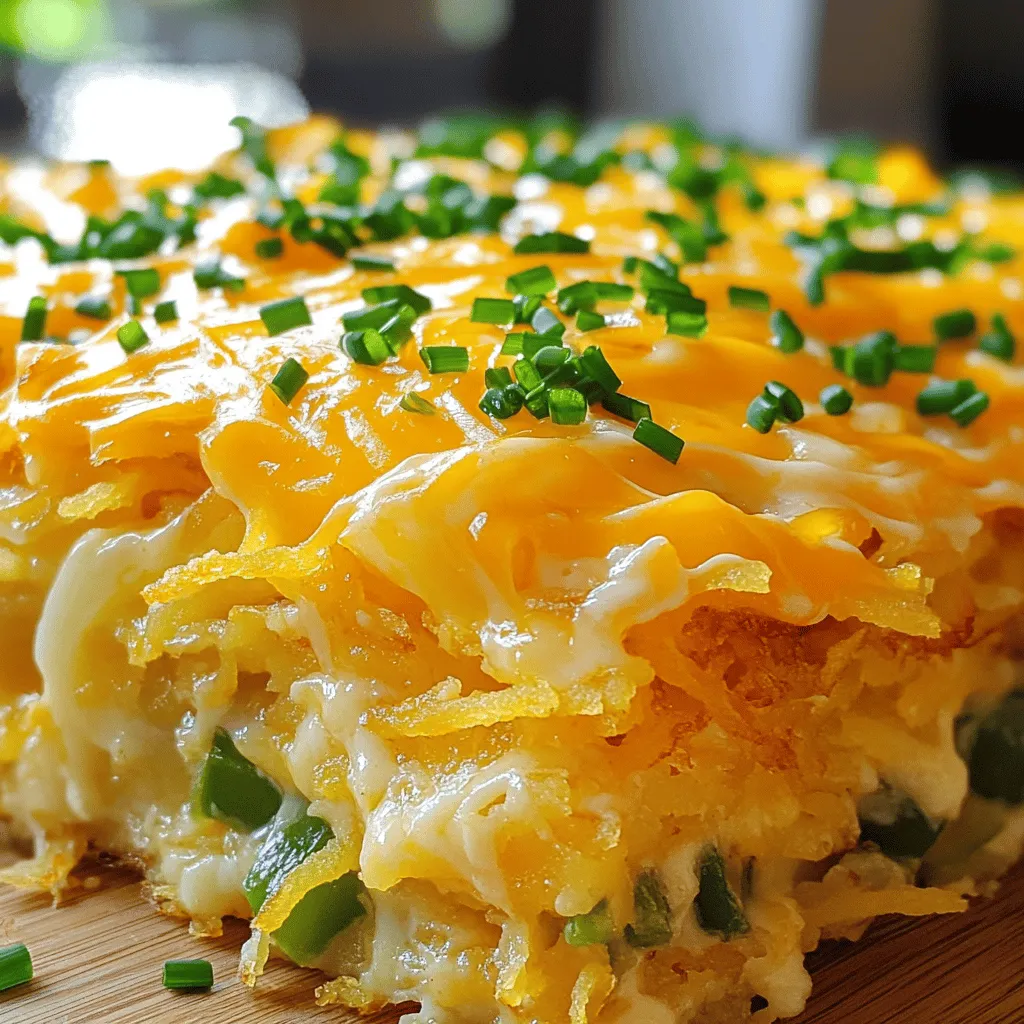 Cheesy Egg Hashbrown Casserole Savory Breakfast Idea