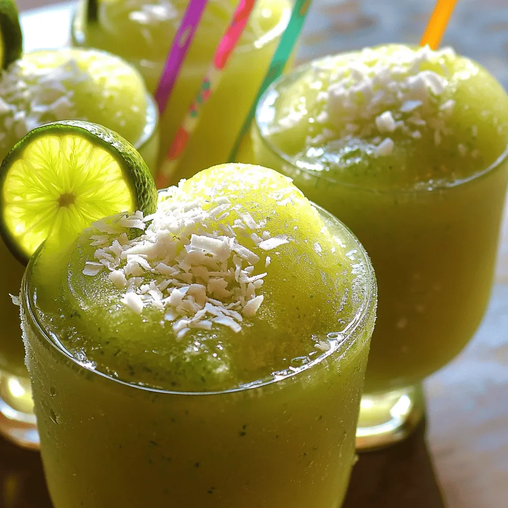 Frozen Limonada de Coco Delightful Refreshing Drink