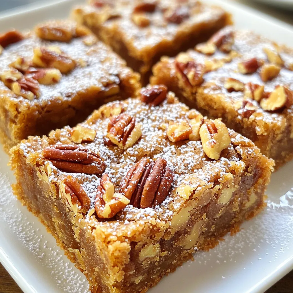 Brown Butter Maple Pecan Blondies Delightful Treat