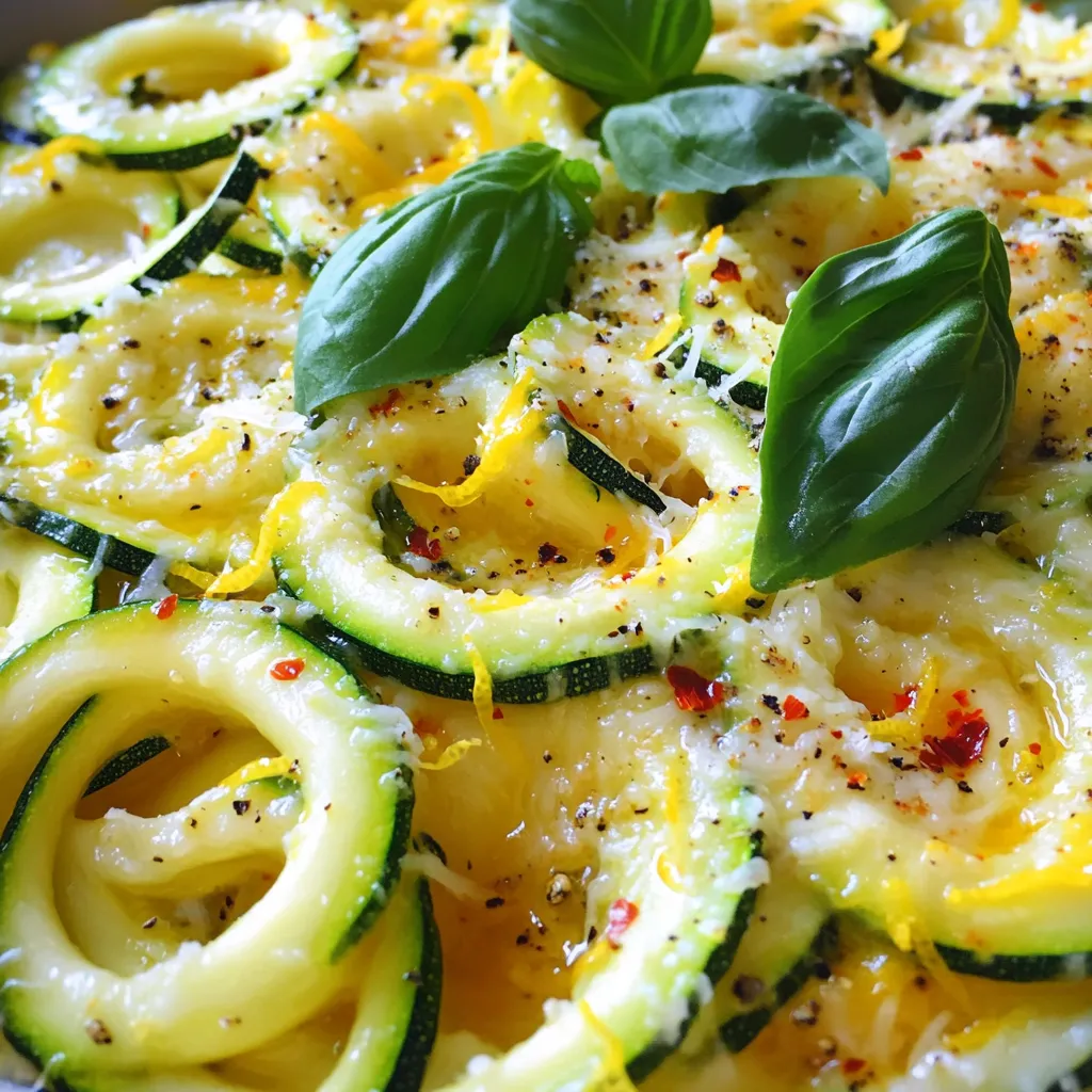 Minute Lemon Parmesan Zucchini Pasta Delightful Dish