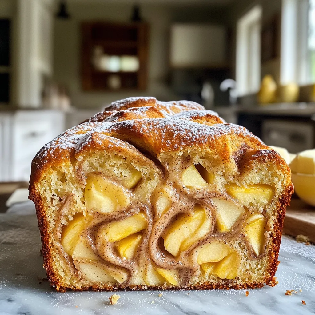Cinnamon Swirl Apple Bread Loaf Simple and Delicious