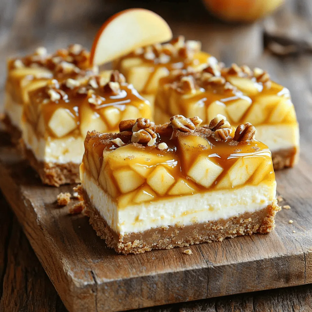 Caramel Apple Cheesecake Bars Quick and Easy Recipe