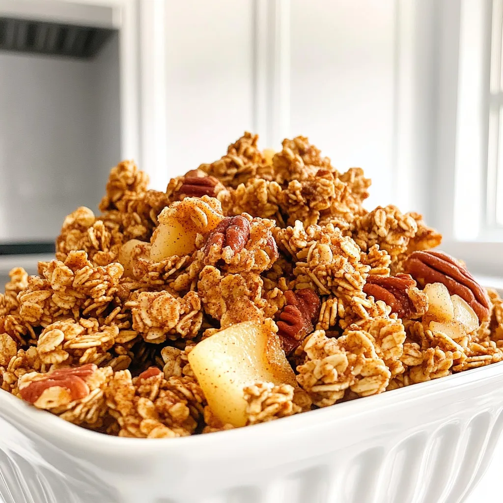 Brown Sugar Apple Pecan Granola Clusters Recipe