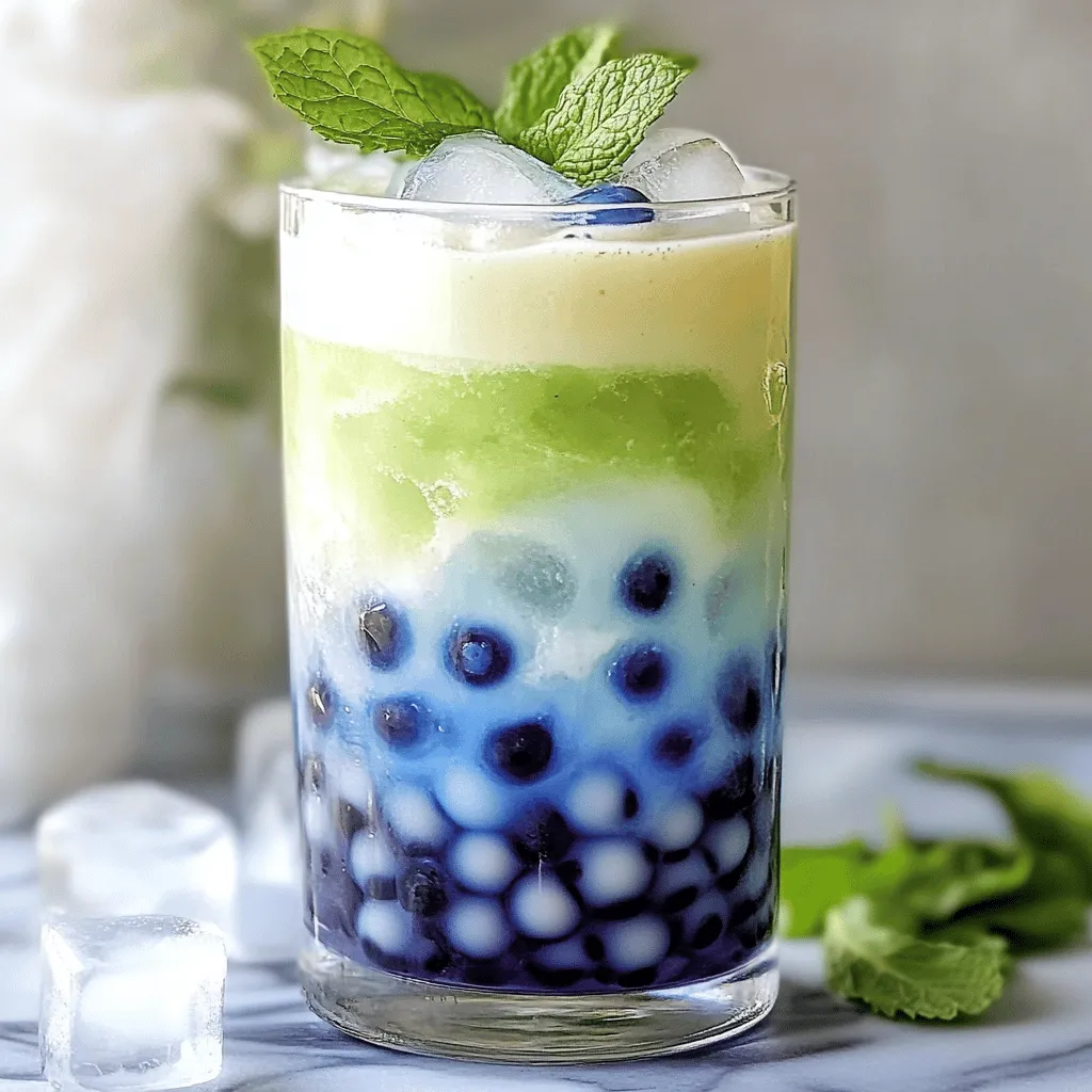 Blueberry Boba Drink Refreshing and Flavorful Treat