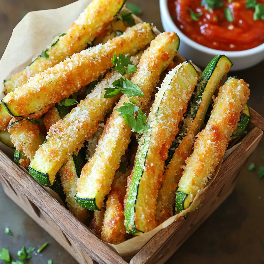 Air Fryer Crispy Parmesan Zucchini Fries Delight