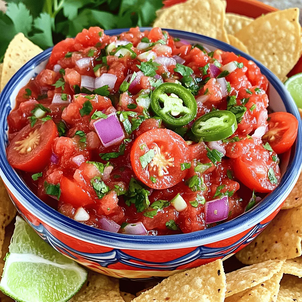 Restaurant Style Red Salsa Flavorful and Fresh Dip