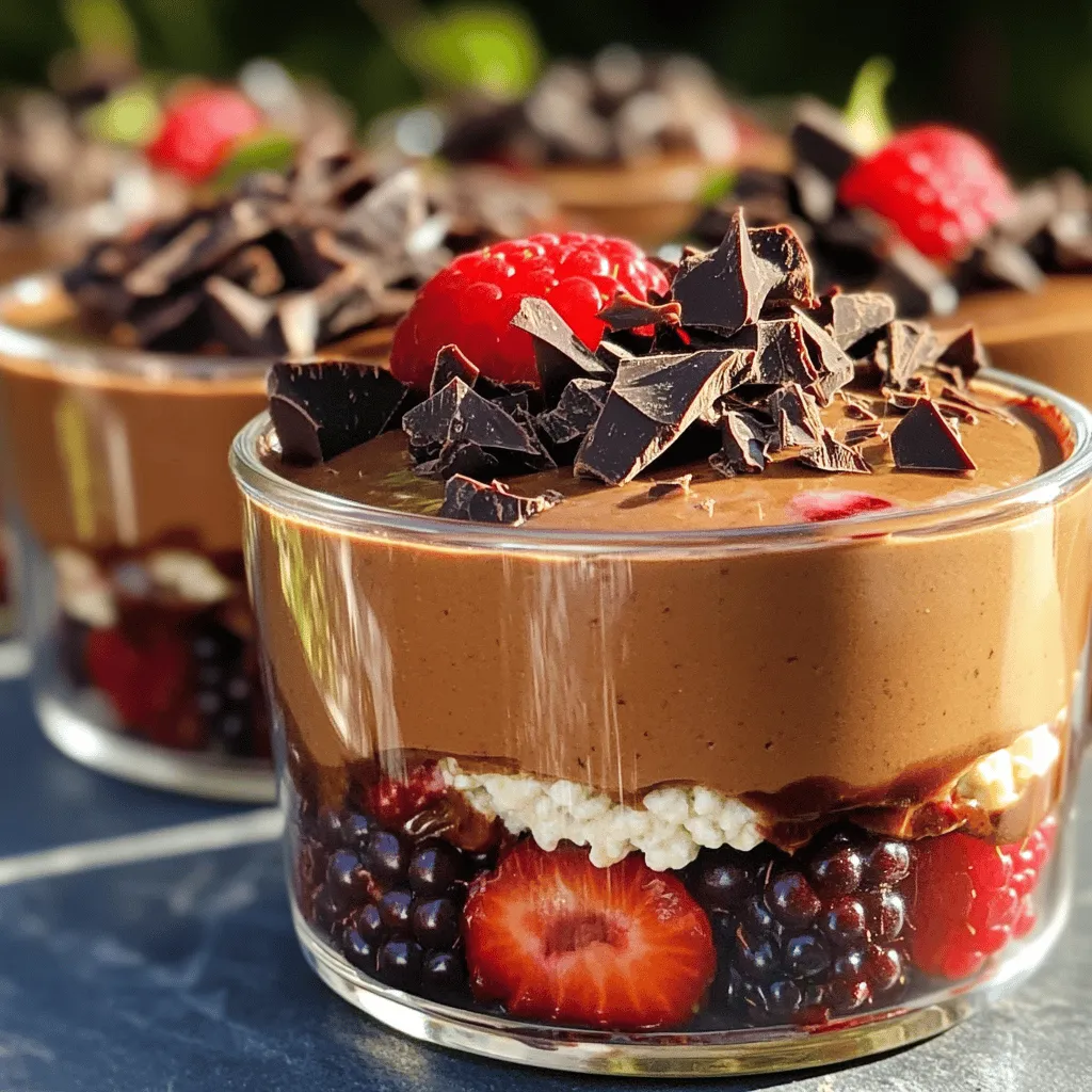 Protein Cottage Cheese Chocolate Mousse Delight
