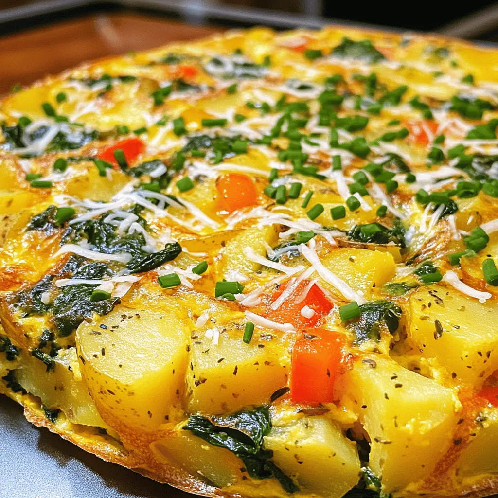 Savory Potato Spinach Frittata Tasty and Easy Recipe