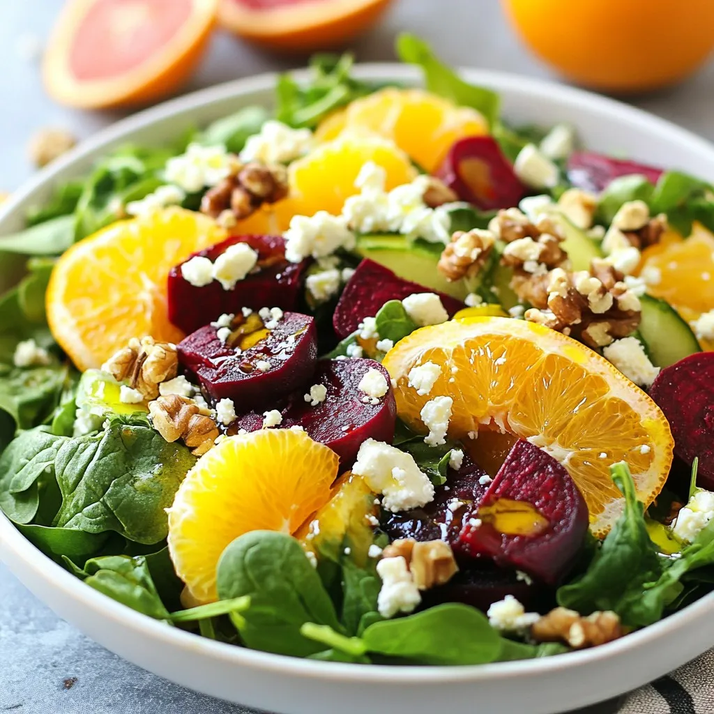 Beet &#038; Feta Citrus Salad Fresh and Healthy Recipe