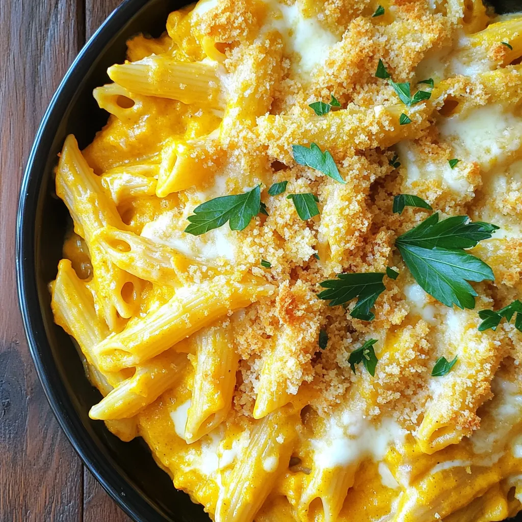 Savory Pumpkin Alfredo Pasta Bake Creamy Delight