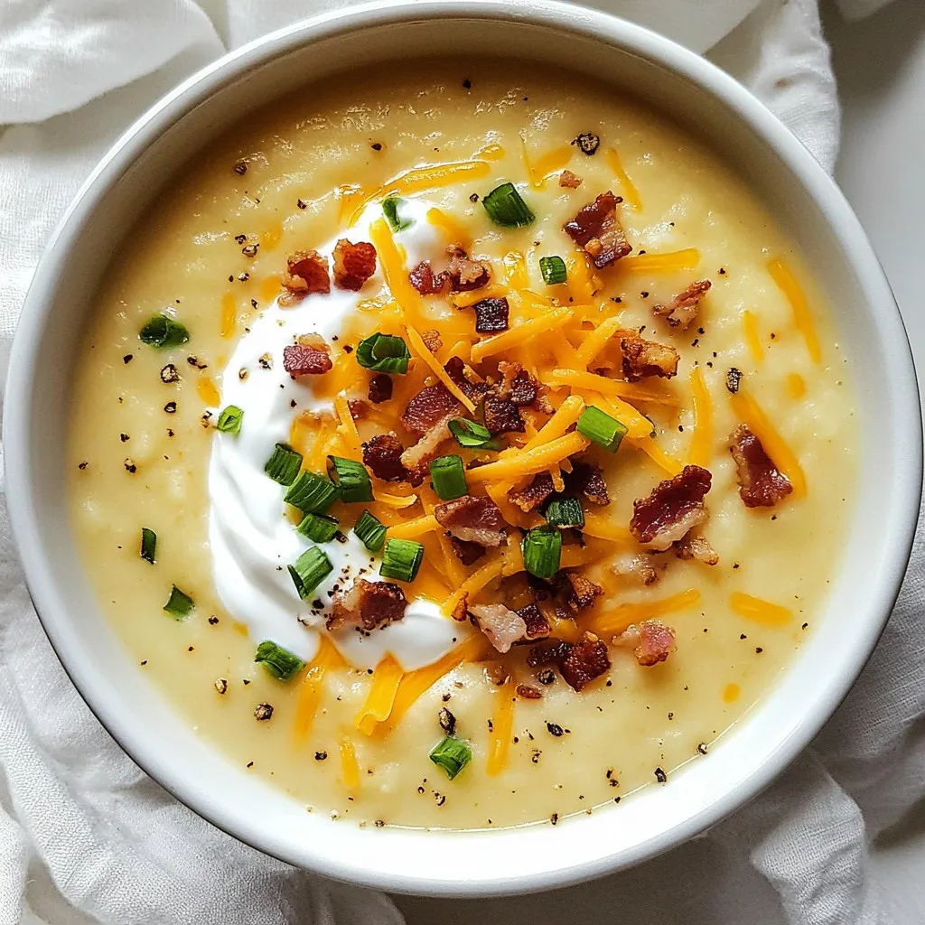 Loaded Baked Potato Soup Creamy and Comforting Dish