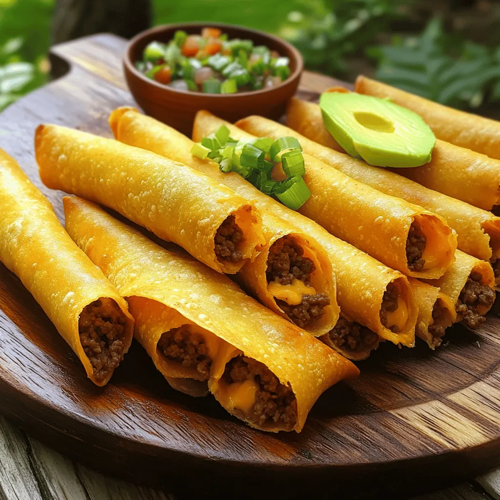 Crispy Beef Taquitos Flavorful and Easy Snack Idea