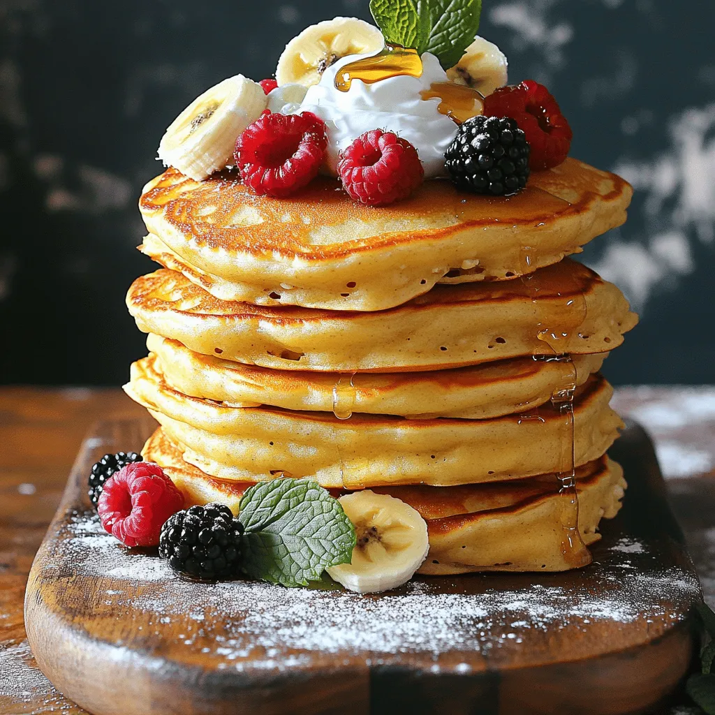 Protein Cottage Cheese Pancake Stacks Delightful Treat