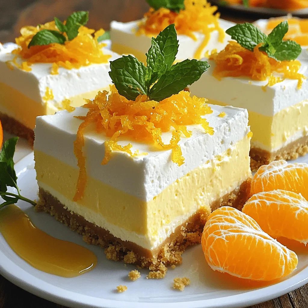 No-Bake Orange Creamsicle Cheesecake Delight
