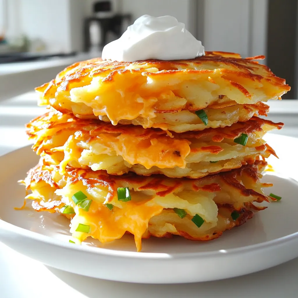 Cheesy Potato Pancakes Crispy and Flavorful Treat