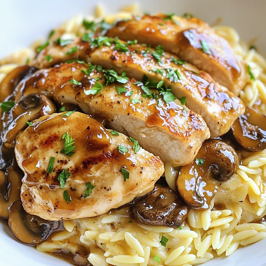 Chicken Marsala Orzo Flavorful and Easy Recipe