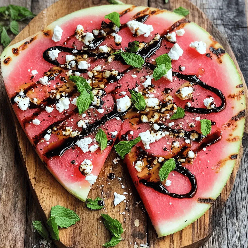 Watermelon Feta Slab Pizza Refreshing Summer Treat