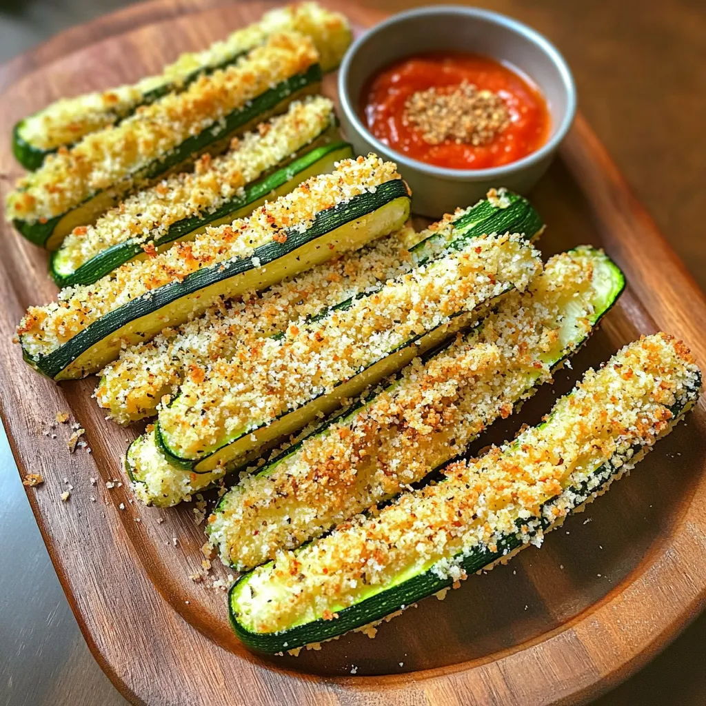 Air Fryer Parmesan Crusted Zucchini Fries Delight