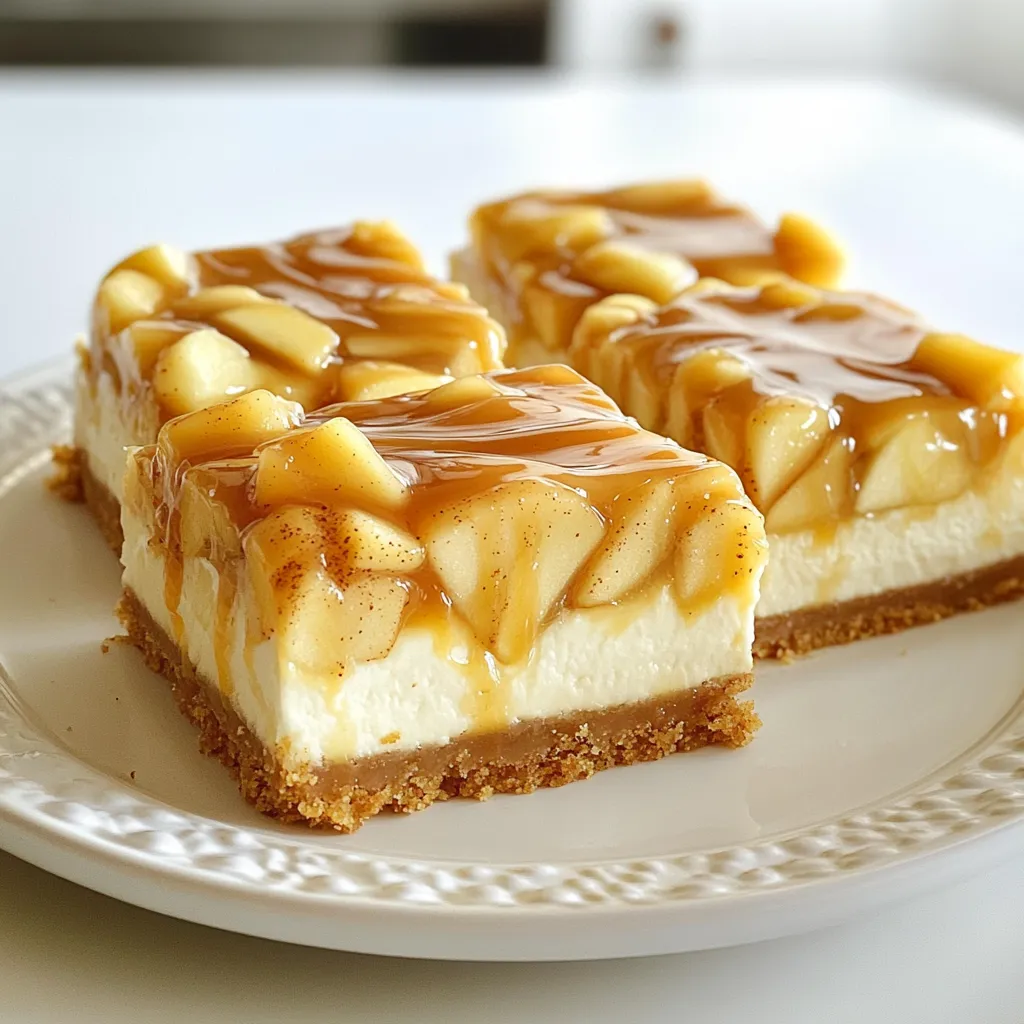 Caramel Apple Cheesecake Bars Delicious and Easy Delight
