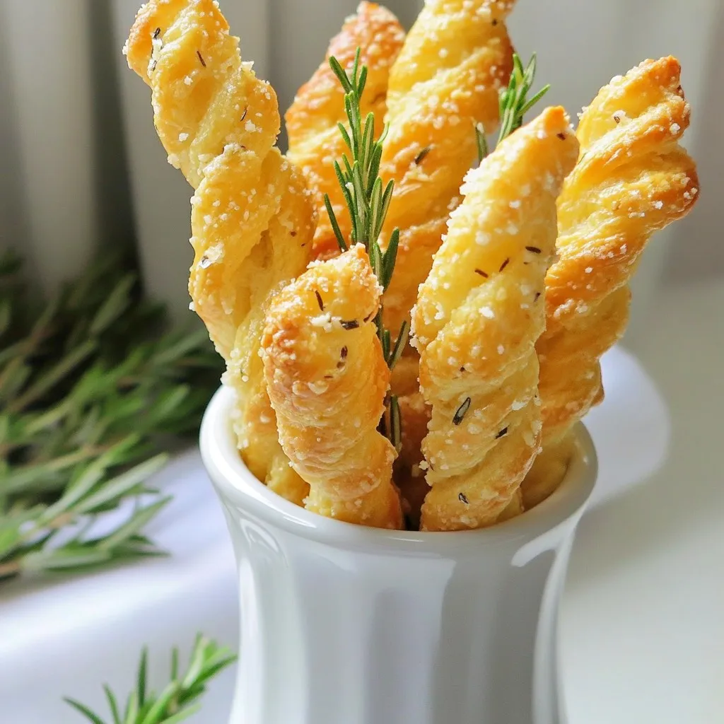 Rosemary Parmesan Cheese Straws Tasty and Simple Snack