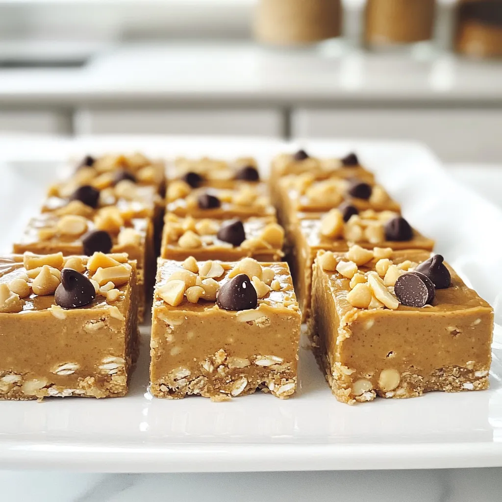No-Bake Peanut Butter Bars Quick and Easy Recipe