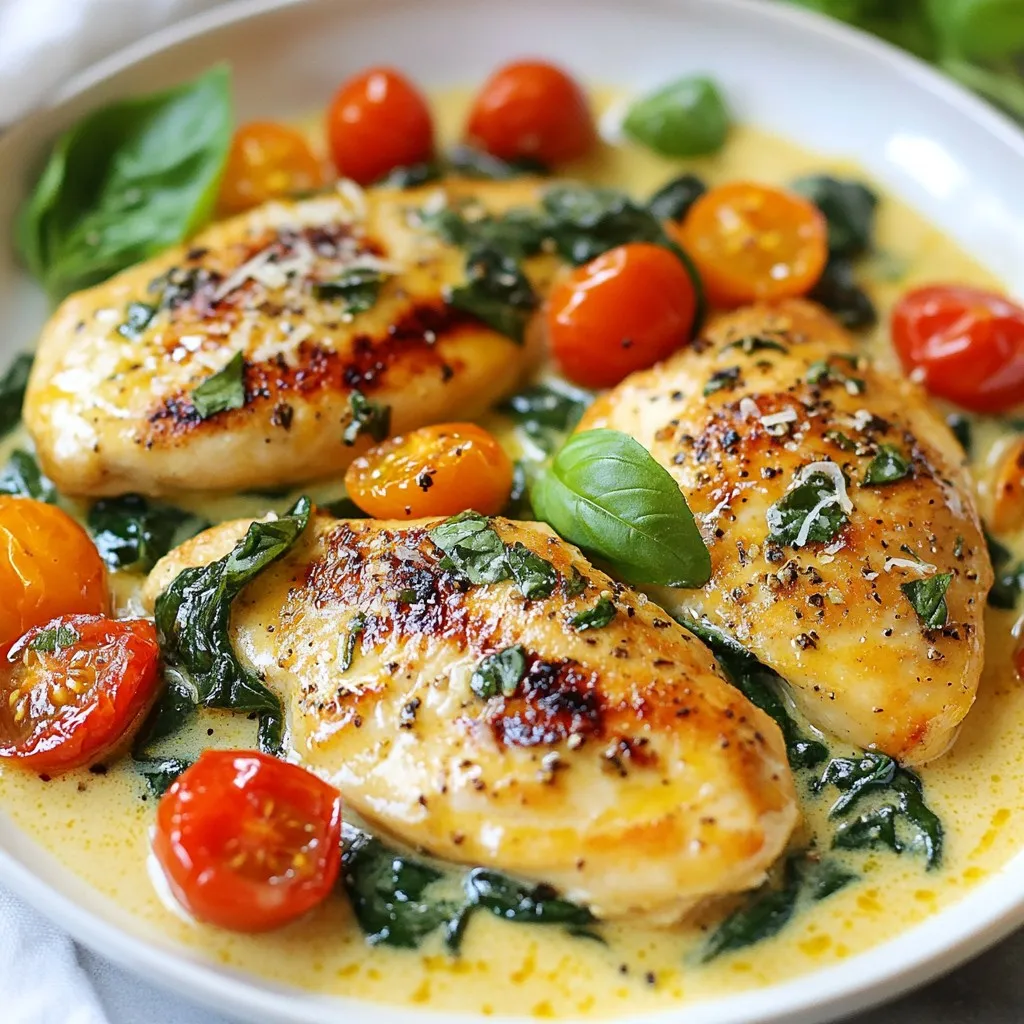 Creamy Garlic Tuscan Chicken Flavorful Dinner Delight