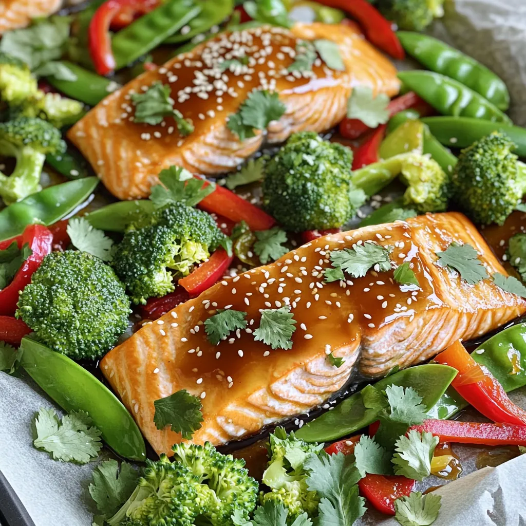 Sheet-Pan Honey Soy Salmon and Veggies Delight