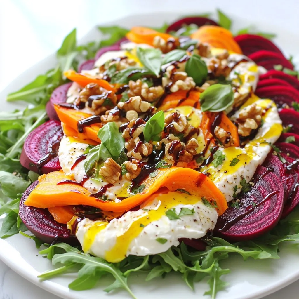 Roasted Beet &#038; Carrot Burrata Salad Vibrant and Fresh