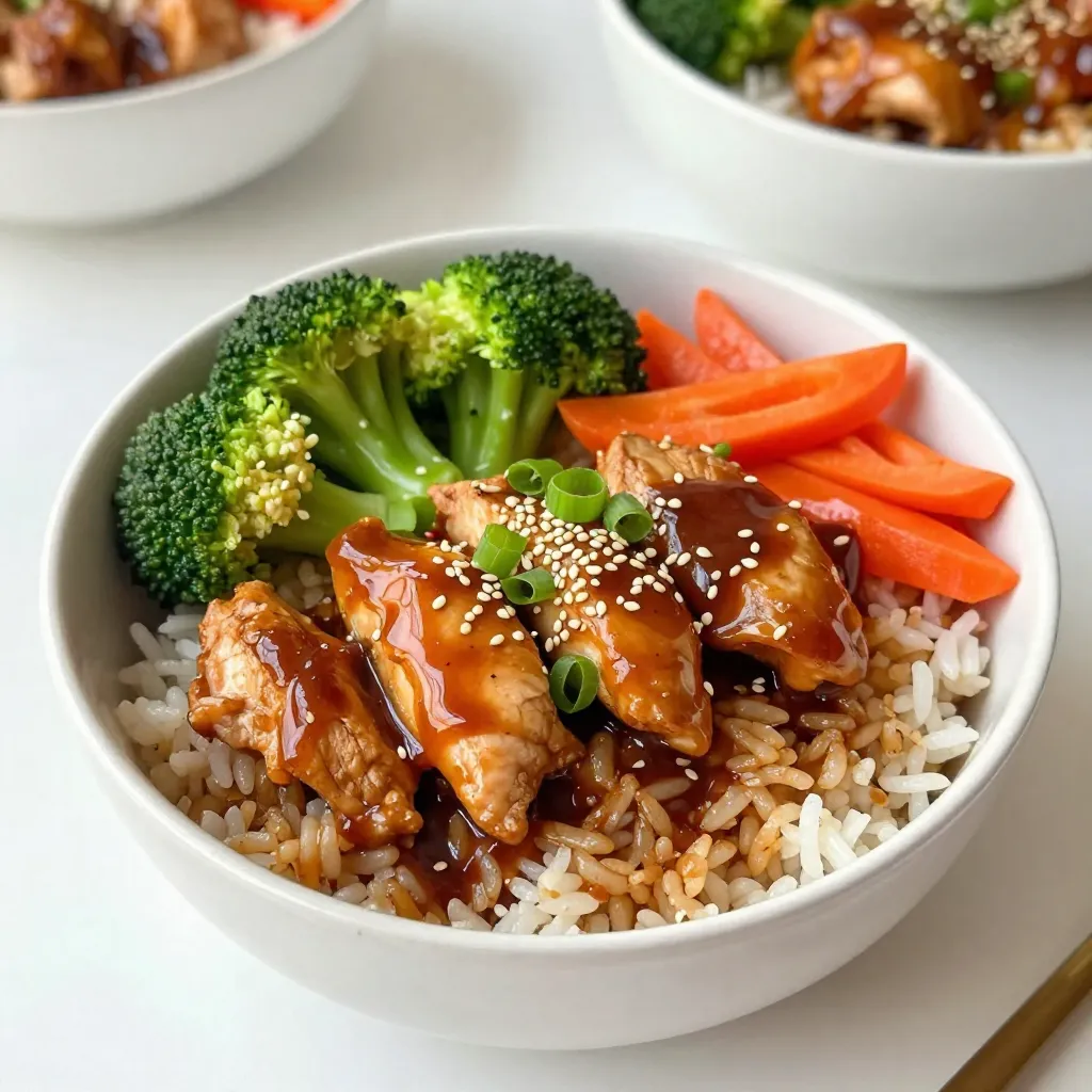 Healthy Teriyaki Chicken Rice Bowls Deliciously Simple