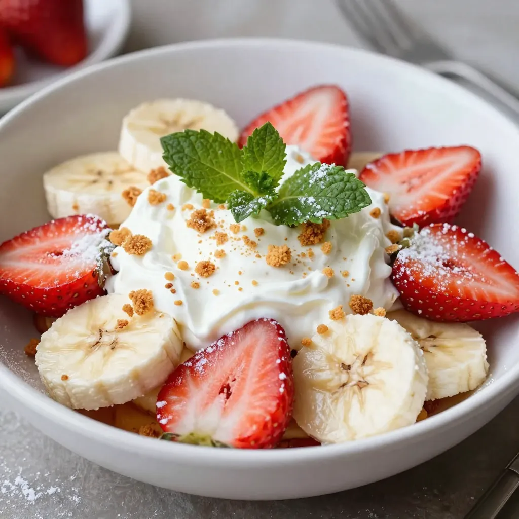 Strawberry Banana Cheesecake Salad Fresh and Creamy Delight