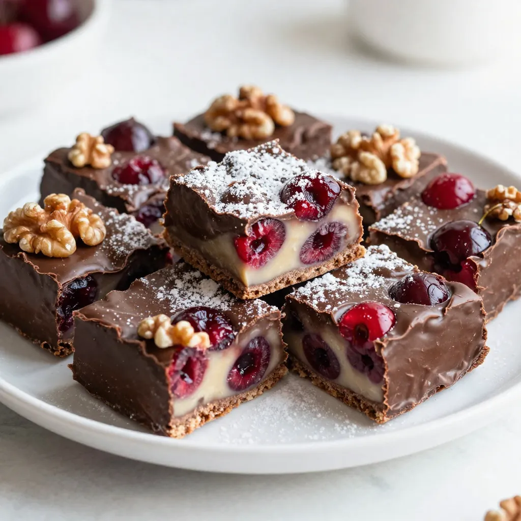 Cherry Garcia Fudge Squares Irresistible Treat Recipe