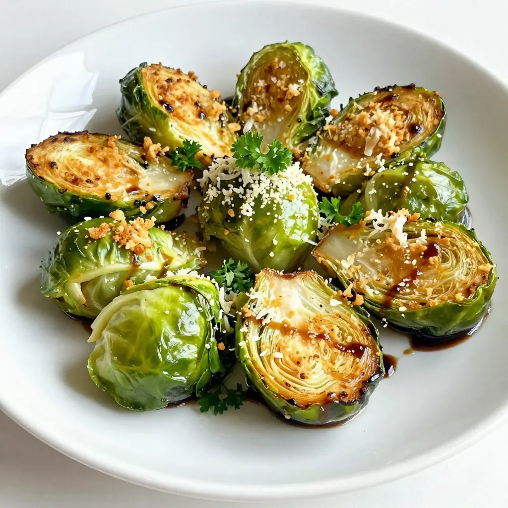 Parmesan Roasted Brussels Sprouts Flavorful Side Dish