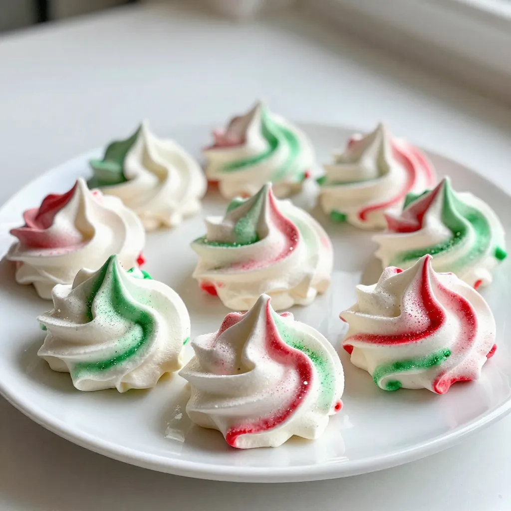 Christmas Meringue Kisses Festive Holiday Treats