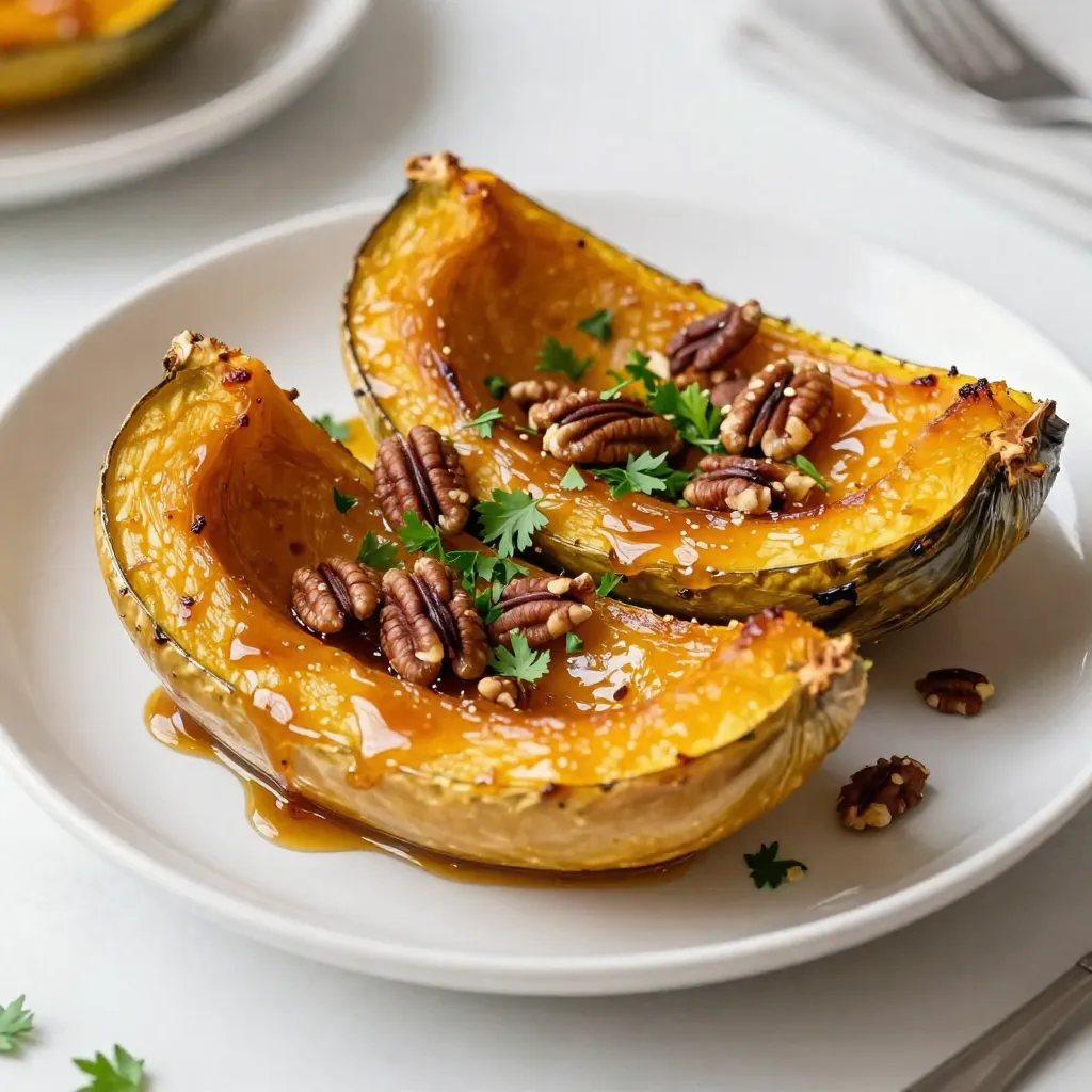 Roasted Delicata Squash with Maple Glaze Delight