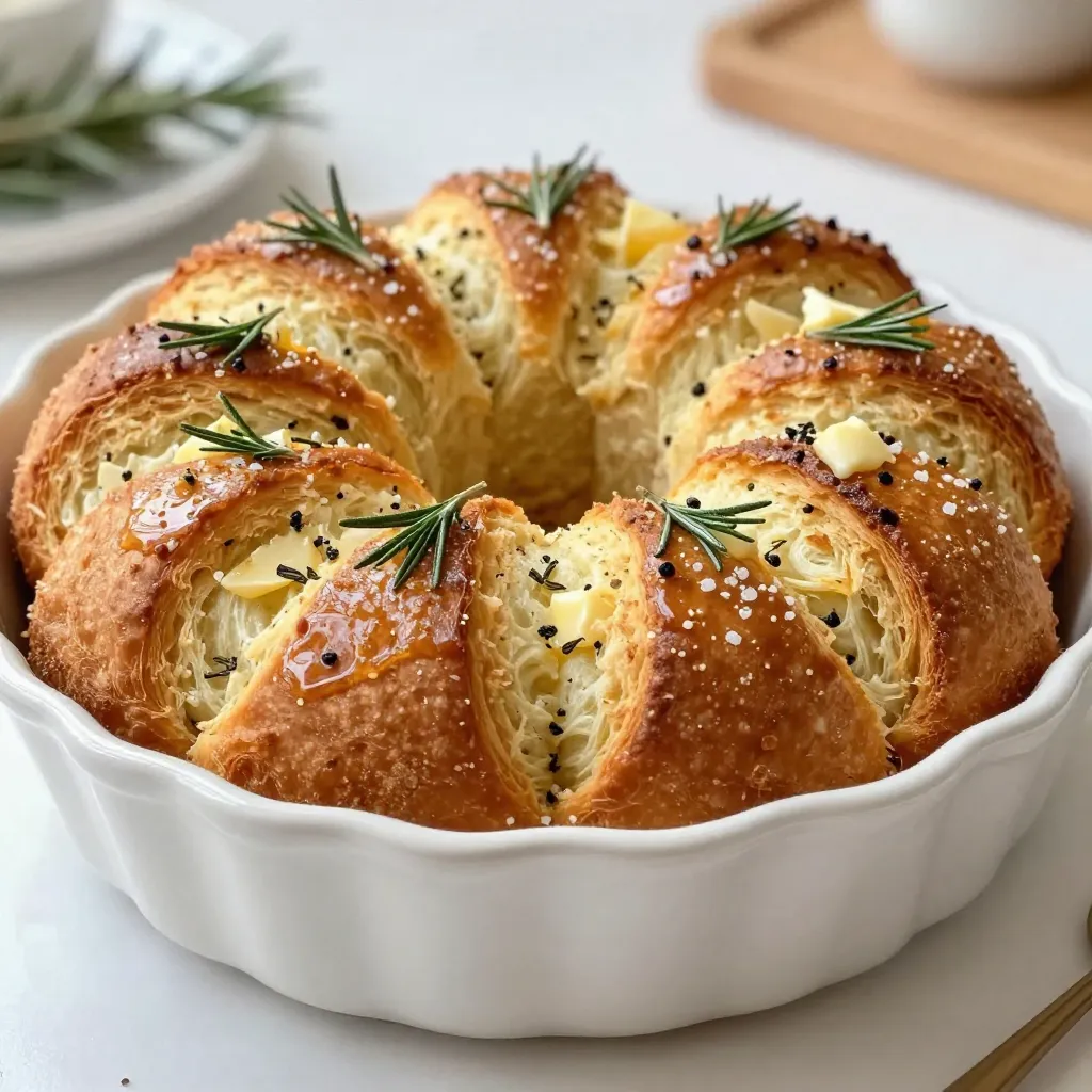 Rosemary Garlic Pull-Apart Bread Flavorful Snack Idea